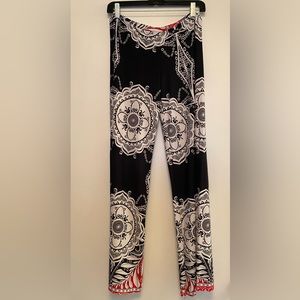 Women's Wide Leg Palazzo Pants with Fold-Over Waist size medium
